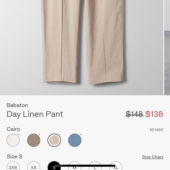 Aritzia Linen Pant - Picture 2 of 6